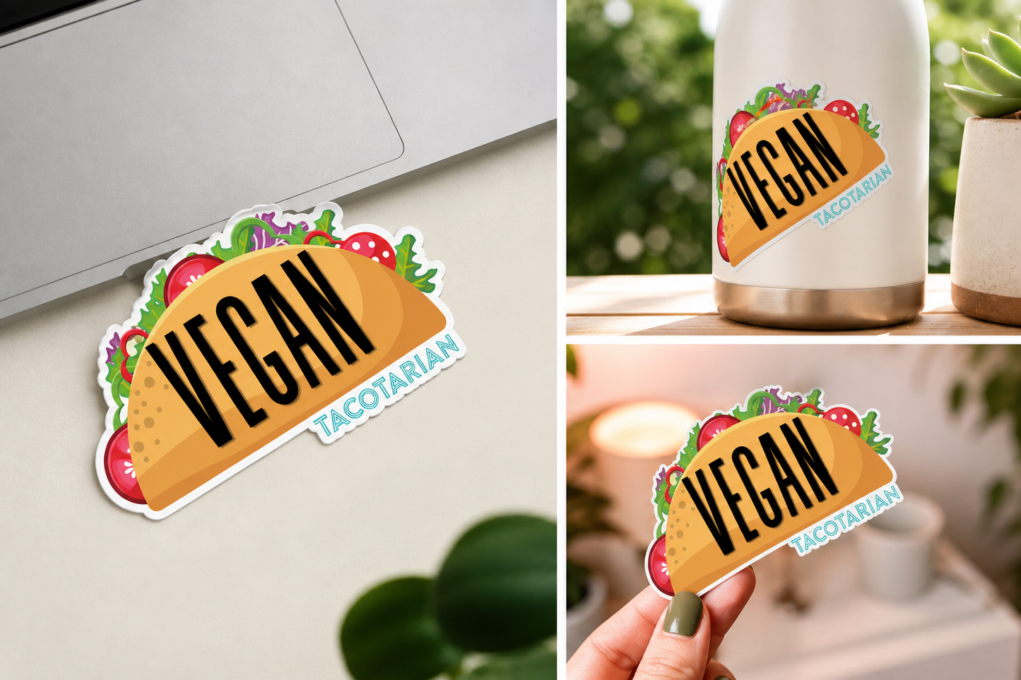 Vegan Taco Sticker